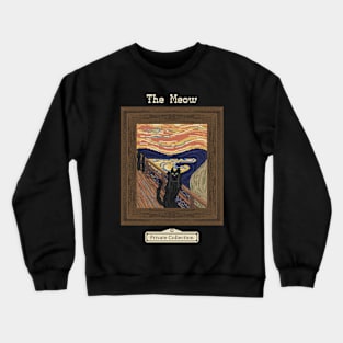 Cat Pixel Art Portrait Meow Artistic Cats Crewneck Sweatshirt